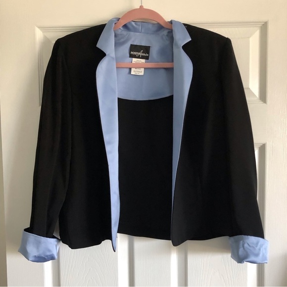 Vintage Positive Attitude 2pc shell & blazer set in size 14 career - Picture 2 of 16